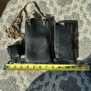 Bandolier with expandable pouch and AirPod case